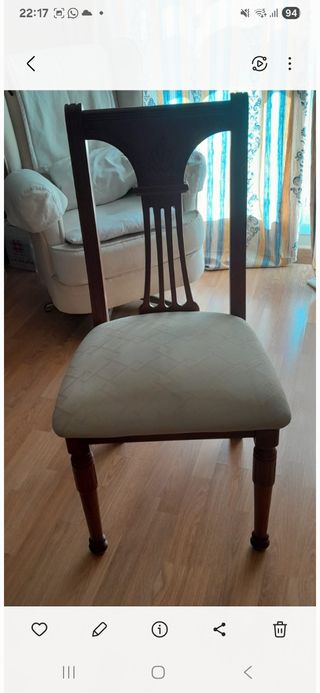 Conjunto de 6 sillas de comedor. 