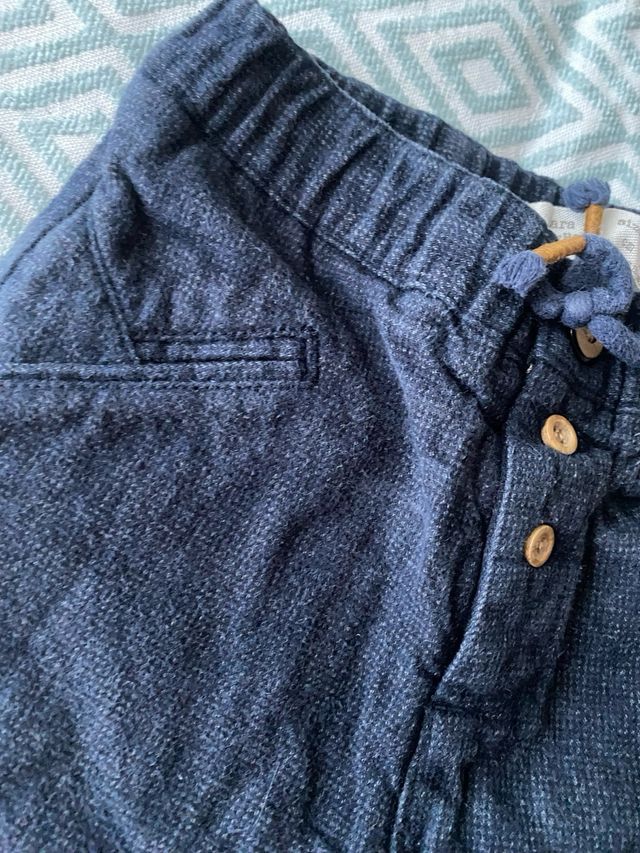 Pantalón niño azul Zara