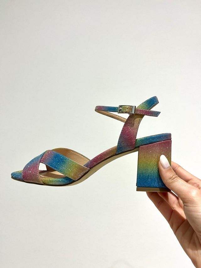 Tacones Menbur Talla 40 Arcoíris