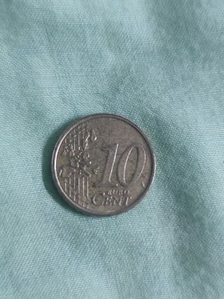 Moneda 10 céntimos Italia 2002