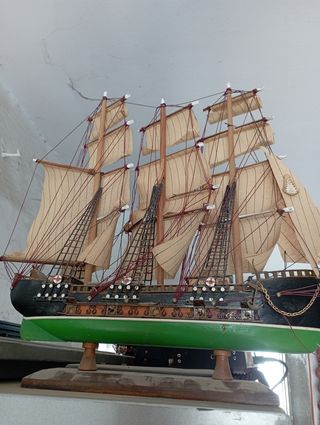 Maqueta Barco Fragata Siglo XXVII vintage