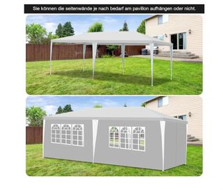Gazebo impermeabile 3x6m «Nuovo di zecca»