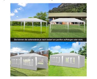 Gazebo impermeabile 3x6m «Nuovo di zecca»