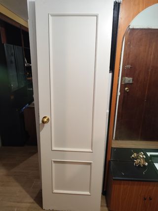 Lote 7 puertas madera maciza Sapelly