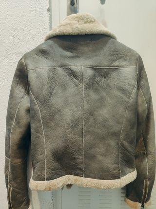 Chaqueta ZARA M Cazadora piel cuero mujer xwz
