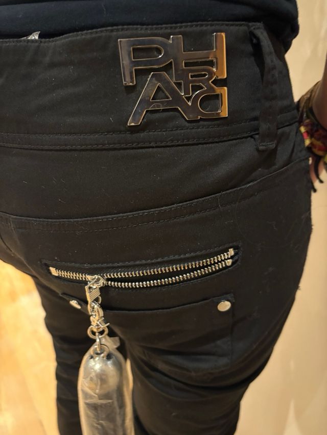 Pantalón Phard Negro Talle Alto