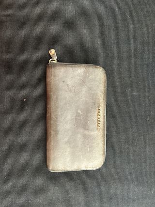 Portafoglio Miu Miu marrone