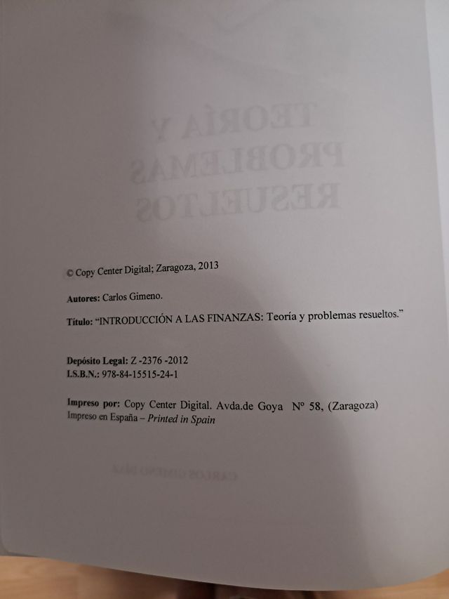 Introducción a las finanzas