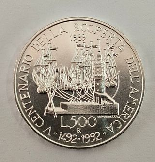 500 Lire 1989 V Centenario Scoperta America