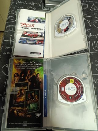 Juegos PSP TOCA Race Driver 2 y piratas del caribe