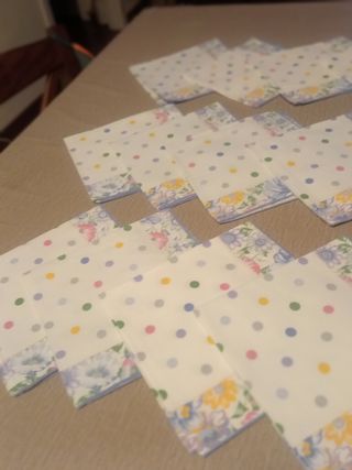 Tovaglioli in cotone con pois colorati