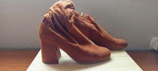Botines de media pierna marrones