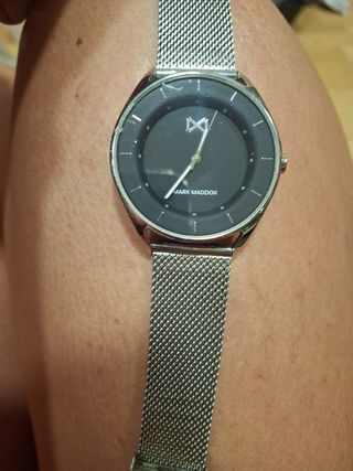 Reloj Mark Maddox Hombre Negro/Plateado