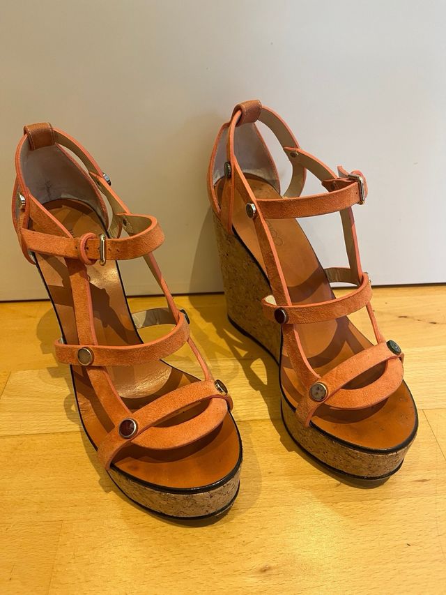 Cuñas Jimmy Choo Naranja