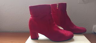 Botas rojas t.40