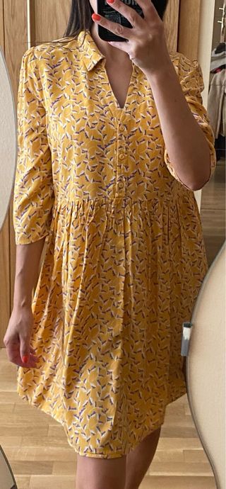 Vestido LPB amarillo viscosa