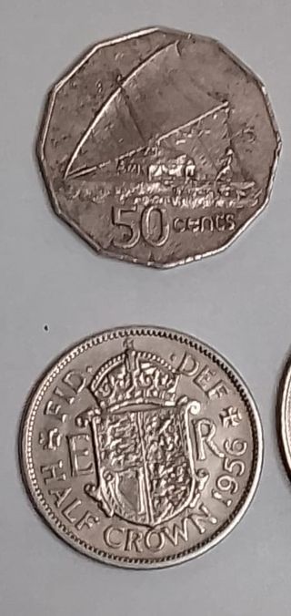 Lotto 4 monete Regno Unito Regina Elisabetta