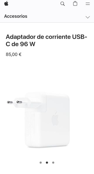 Adaptador de corriente USB-C de 96 W
