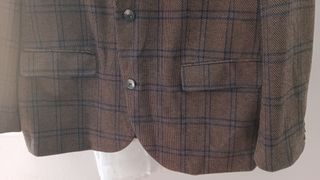 Americana C&A Hombre XXL Cuadros Marrón