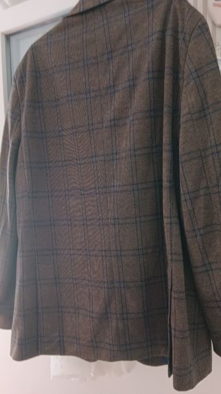 Americana C&A Hombre XXL Cuadros Marrón