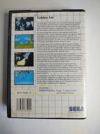Caja Master System SEGA Golden Axe