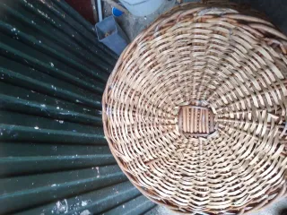 3 Canastas de mimbre antiguas