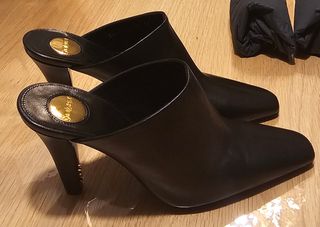 Mules Yves Saint Laurent Jill95 Piel Talla 38