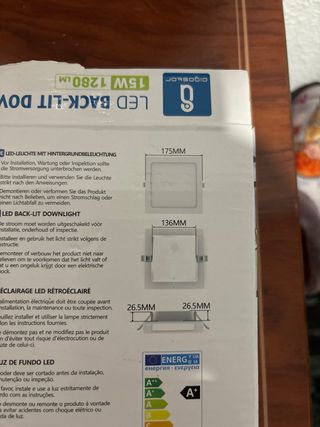 Foco LED Empotrable Aigostar 15W Luz Fría