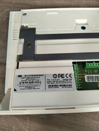 Panel táctil 2N WiFi 7" blanco
