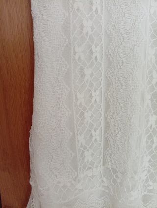 Top Ibicenco Encaje Blanco Talla S