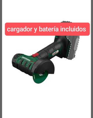 Amoladora Parkside con cargador y batería
