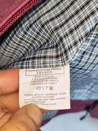 Chaqueta Zilli Ligera rojo Burdeos 3XL