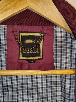 Chaqueta Zilli Ligera rojo Burdeos 3XL