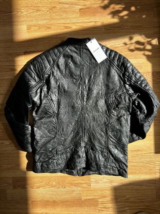 Chaqueta Piel Jack & Jones Negra Sin Estrenar