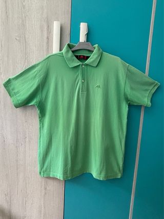 Polo Kappa verde manga corta talla L