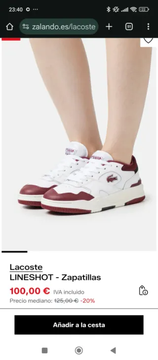 Zapatillas Lacoste nuevas a estrenar. ORIGINALES