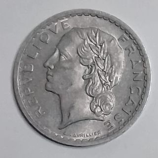 2 Monete Francesi 5 Fr - 50 Fr 1942-1952