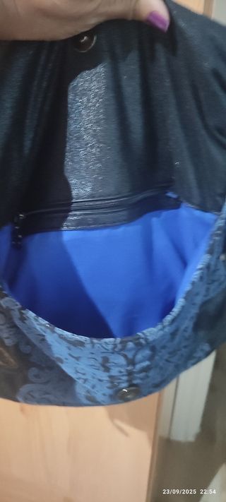 Bolso Desigual Negro y Azul