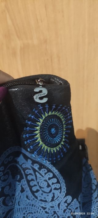 Bolso Desigual Negro y Azul