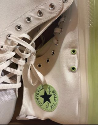 Converse Bianche Alte taglia 51.5