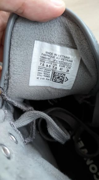 Zapatillas Converse grises invierno