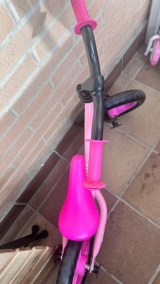 Bici sin pedales rosa unicornio