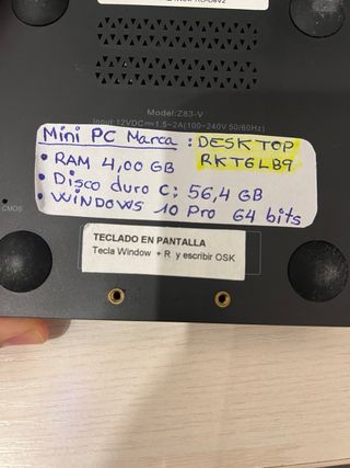 Mini PC Acer + Pantalla
