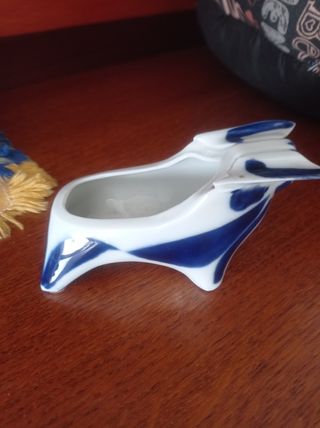 Toro Sargadelos Azul y Blanco
