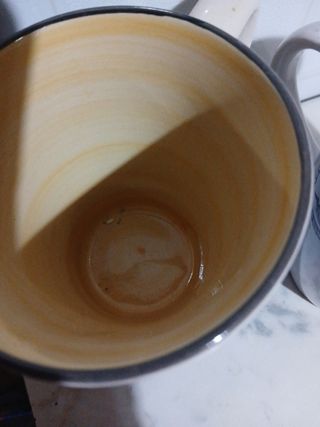 Set 2 Tazze Vintage Ceramica Blu e Bianco