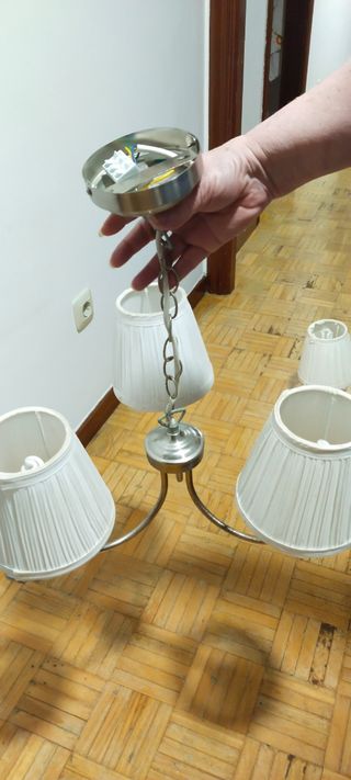 Lámpara de techo colgante 3 tulipas