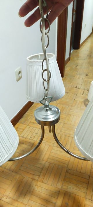 Lámpara de techo colgante 3 tulipas