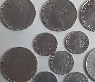 10 Monete Lire 100 - 5 Grandi e 5 Piccole