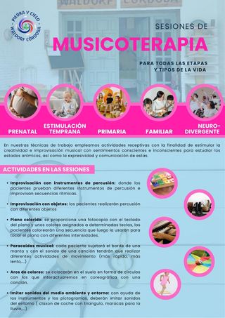 Clases de Música y sesiones de Musicoterapia 