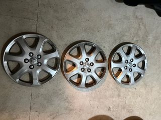 3 Tapacubos Peugeot 16 Originales